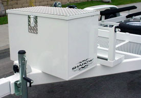 Diamond Plate Lid on Storage Box
