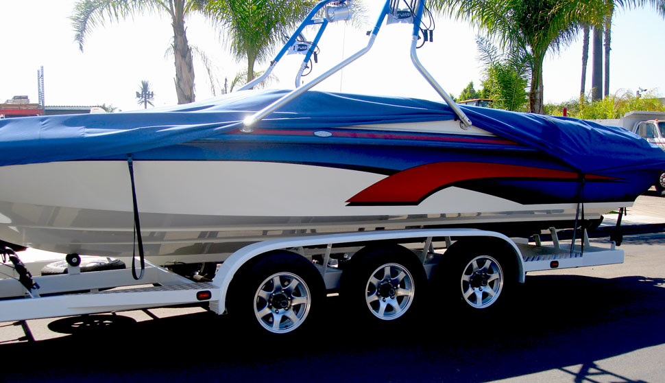Boat & Jet Ski Combination Trailer, Custom Wheels